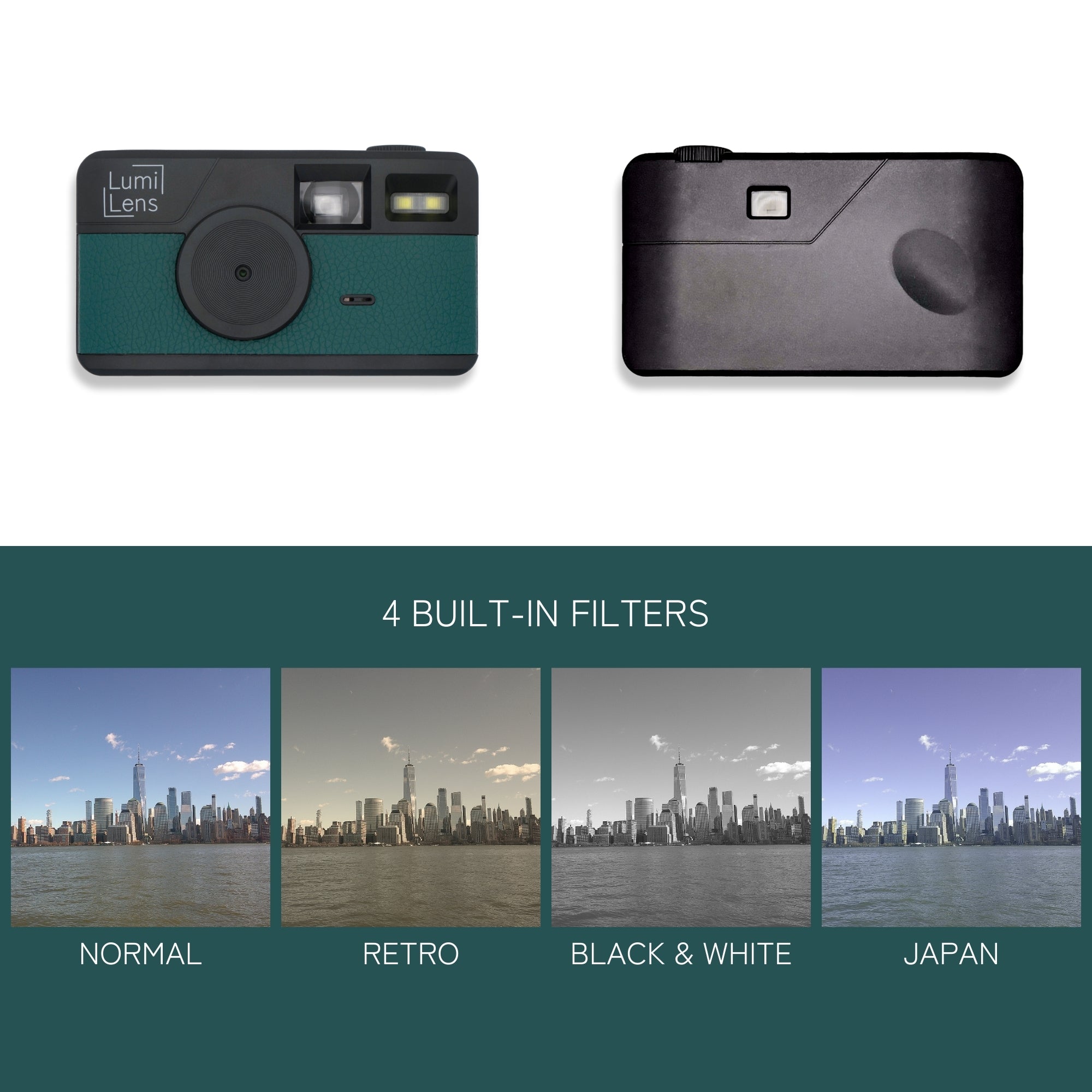 Lumi Lens Green - Screen Free Digital Camera