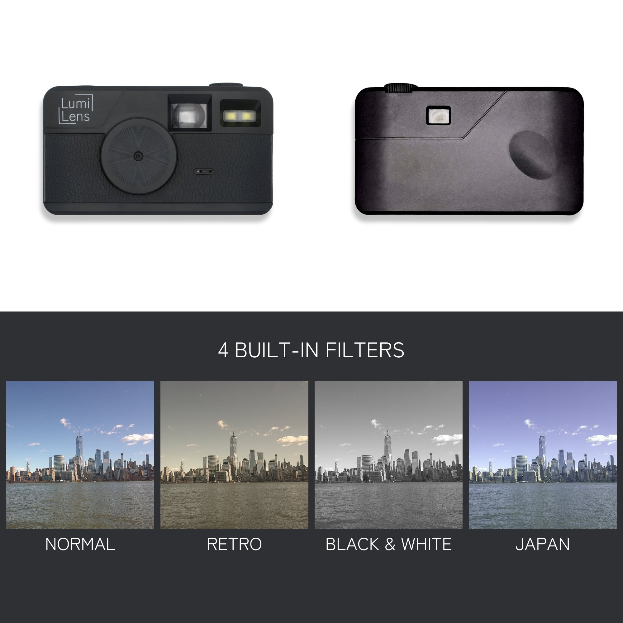 Lumi Lens Black - Screen Free Digital Camera
