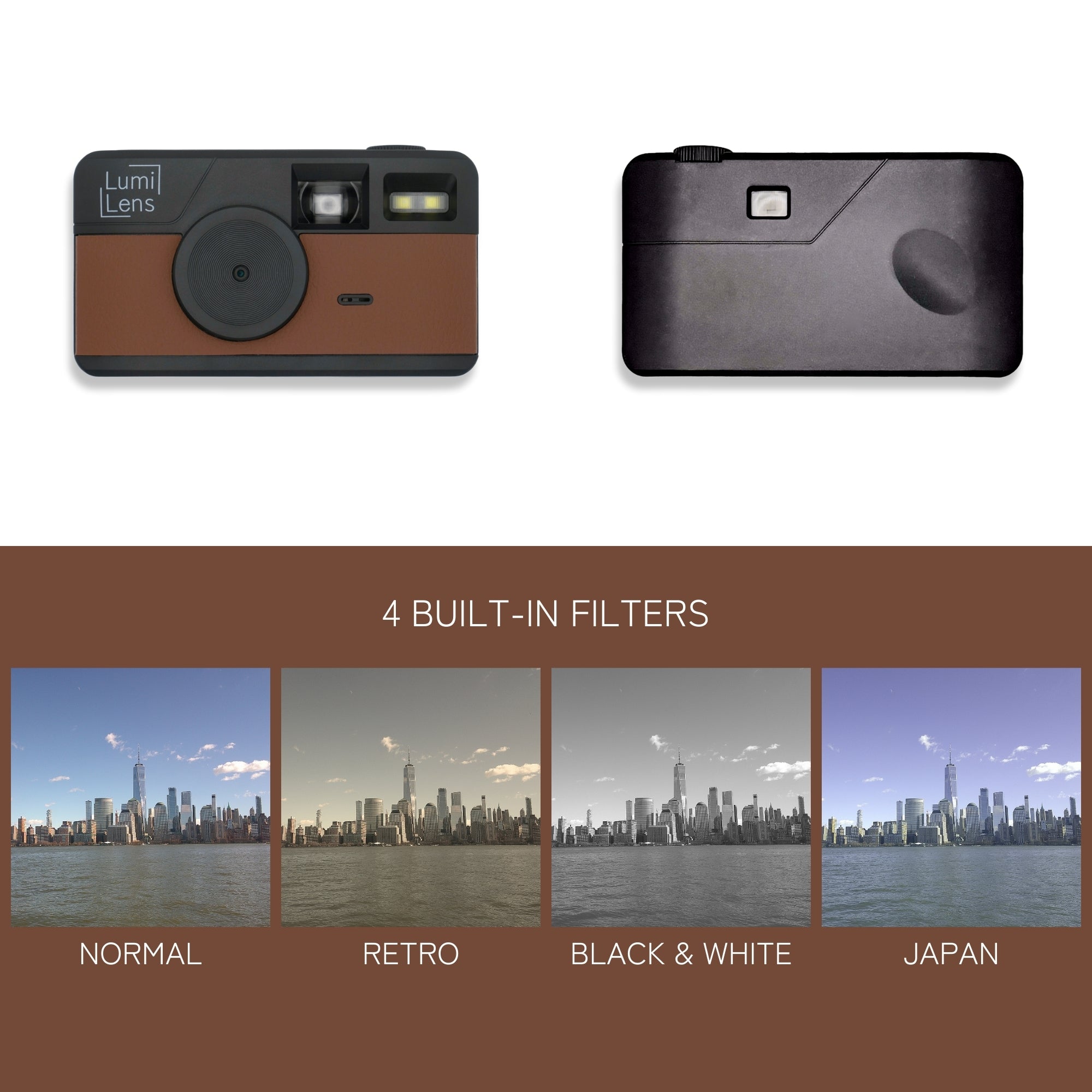 Lumi Lens Brown - Screen Free Digital Camera - Lumi Lens